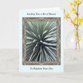 Carte Inspiration Get Well Card avec un Yucca étonnant (Fleur jaune)