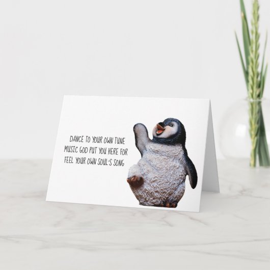 Carte Inspiration - Penguin Haiku (Devant)