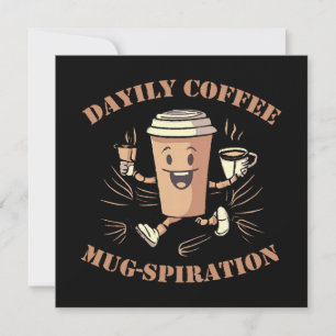 Carte Inspiration quotidienne de tasse de café
