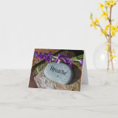 Carte Inspiration : Respirer 3 (Fleur jaune)