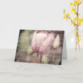 Carte Inspiration rose de tulipe (Fleur jaune)