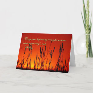 Carte Inspiration Silhouette du coucher de soleil