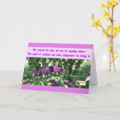 Carte Inspiration - Soyez vous (Fleur jaune)