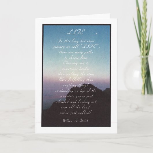 Carte Inspiration "Vie" (Devant)