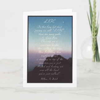 Carte Inspiration "Vie"