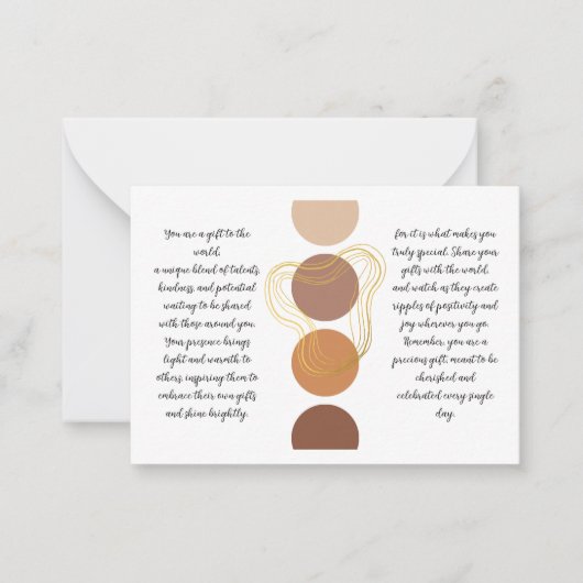 Carte Inspiration "You Are a Gift" (Devant)