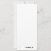 Carte "Inspiration zen/Cérémonie du thé" Tea Lover Flat  (Dos)