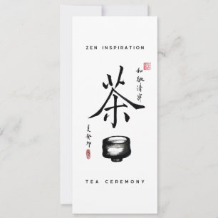 Carte "Inspiration zen/Cérémonie du thé" Tea Lover Flat 