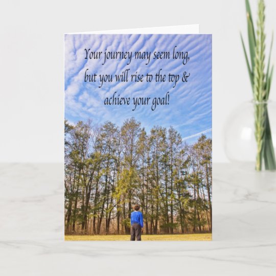 Carte Inspirational Atteindre Votre Objectif Clouds Card | Zazzlebe