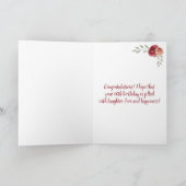 Carte Inspirational Funny 60e anniversaire photo florale (Intérieur)