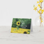 Carte Inspirationnel : Que Votre Foi Soit Plus Grande Qu (Fleur jaune)