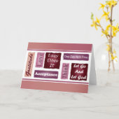 Carte Inspirationnelle à 12 étapes (Fleur jaune)