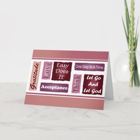 Carte Inspirationnelle à 12 étapes (Devant)