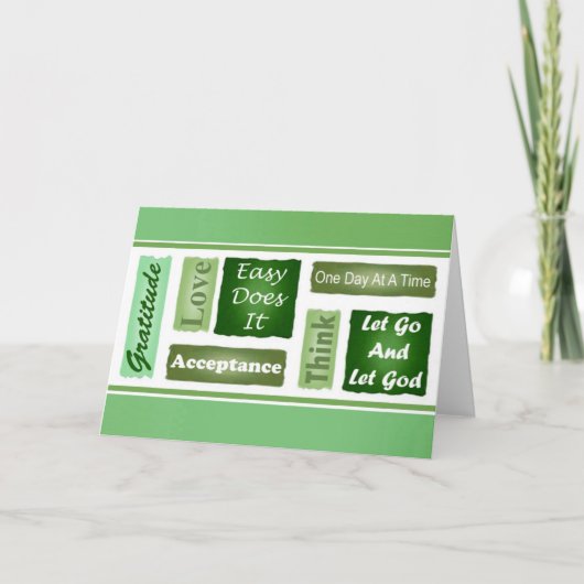 Carte Inspirationnelle à 12 étapes (Devant)