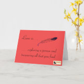 Carte Inspirationnelle - Amour (Fleur jaune)