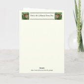 Carte Inspirationnelle Get Well avec papillon Mona (Dos)