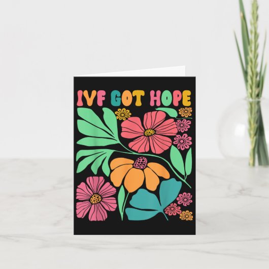 Carte Inspiré Motivationnel Ivf Mama Fleur sauvage Ivf M (Devant)