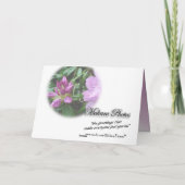 Carte inspiré-personnaliser de rhododendron (Dos)