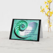 Carte inspirée 1 de citation de Shell du Nautilus (Fleur jaune)