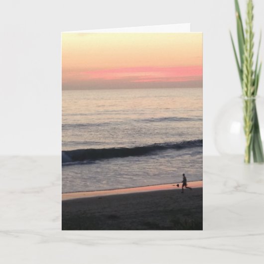 Carte inspirée de coucher du soleil (Devant)
