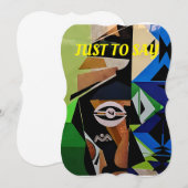 Carte inspirée de l'Afrique, Carte africaine tradi (Devant / Derrière)