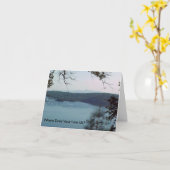 Carte inspirée de poème de montagne (Fleur jaune)