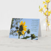 Carte inspirée de tournesol (Fleur jaune)
