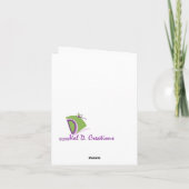 Carte inspirée vierge de note (Dos)