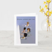 Carte inspirée vierge de note (Fleur jaune)