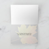 Carte Inspirer la feuille d'érable à sucre (Intérieur)