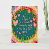 Carte Inspirer Les Gens Que Nous Rencontrons Citer L'Ins (Devant)