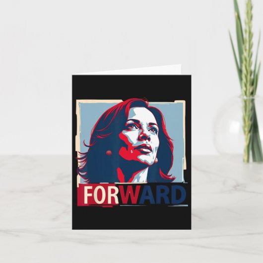Carte Inspirer l'espoir du leadership Progrès Kamala Har (Devant)