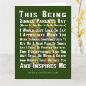 Carte Inspirer un parent unique (Fleur jaune)