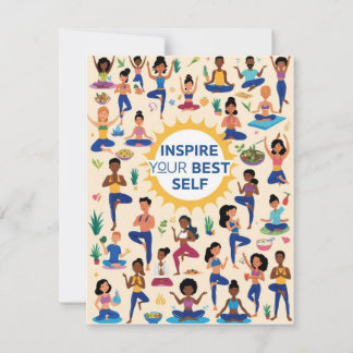 Carte Inspirer votre meilleur soi - Diverse Yoga et bien