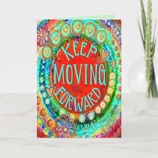 Carte Inspiribilité "Continuez à avancer" (Devant)