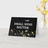 Carte Inspiring Quote With Wildflowers and Butterfly (Fleur jaune)