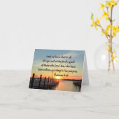 CARTE INSPIRING ROMANS 8:28 DESIGN (Fleur jaune)