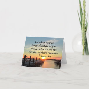 CARTE INSPIRING ROMANS 8:28 DESIGN