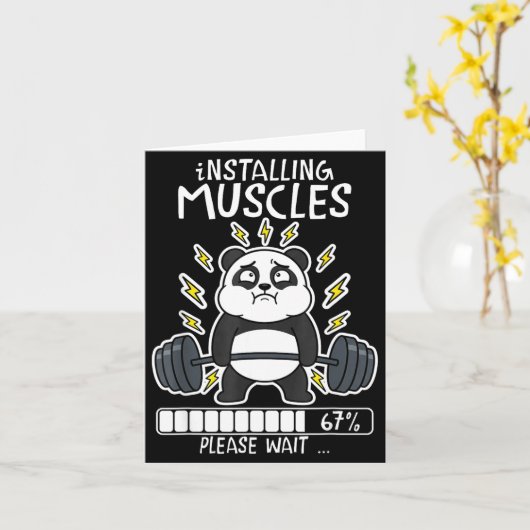 Carte Installing muscles wait panda loading 67 gym (Fleur jaune)