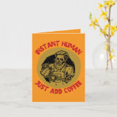 Carte Instant Homme Juste Ajouter Café - Drôle Café (Fleur jaune)