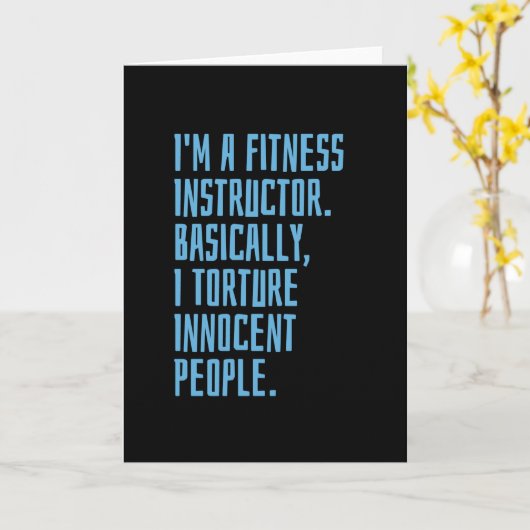 Carte Instructeur de condition physique (Fleur jaune)