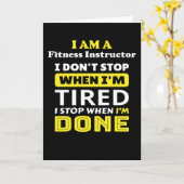 Carte Instructeur de condition physique (Fleur jaune)