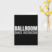 Carte Instructeur de danse de salle de bal (Fleur jaune)