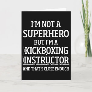 Carte Instructeur de kickboxing Entraînement de kick box
