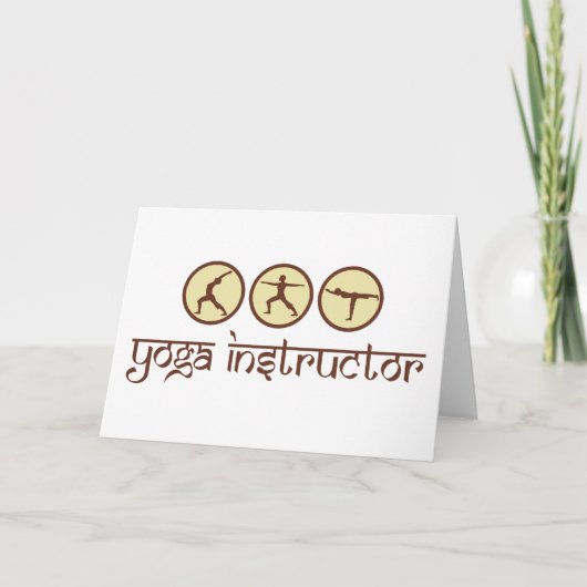 Carte Instructeur de yoga (Devant)