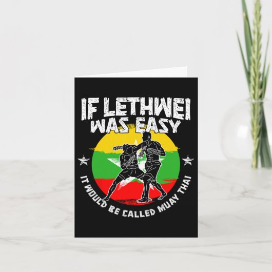 Carte Instructeur Lethwei Boxer Birmanie Boxer Birmanie  (Devant)