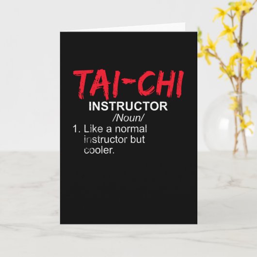 Carte Instructeur Tai Chi (Fleur jaune)