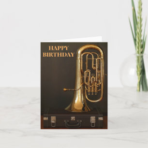 Carte Instrument de musique Euphonium laiton