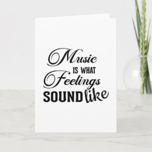 Carte Instrument de musique Musicien Sound Lover Cadeau