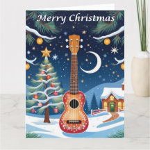 Instrument de musique Ukulele Neige Grand Noël